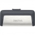 Memoria USB SanDisk Ultra Dual, 16GB, USB A 3.0/USB C, Negro/Plata  1
