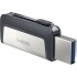 Memoria USB SanDisk Ultra Dual, 16GB, USB A 3.0/USB C, Negro/Plata  3