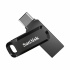 Memoria USB SanDisk Ultra Dual Drive Go, 128GB, USB C, Lectura 150MB/s, Negro/Plata  1