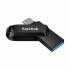 Memoria USB SanDisk Ultra Dual Drive Go, 128GB, USB C, Lectura 150MB/s, Negro/Plata  3