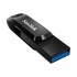 Memoria USB SanDisk Ultra Dual Drive Go, 128GB, USB C, Lectura 150MB/s, Negro/Plata  4