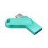 Memoria USB SanDisk Ultra Dual Drive Go, 256GB, USB-A/USB-C 3.0, Lectura 400MB/s, Escritura 150MB/s, Verde  - Imagen adicional 2