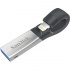 Memoria USB SanDisk iXpand, 32GB, USB 3.0/Lightning, Negro/Plata  1