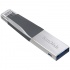 Memoria USB SanDisk IXpand Mini, 16GB, USB 3.0/Lightning, Lectura 90MB/s, Gris/Plata  3
