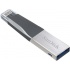 Memoria USB SanDisk IXpand Mini, 32GB, USB 3.0/Lightning, Lectura 90MB/s, Gris/Plata  2