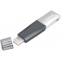 Memoria USB SanDisk IXpand Mini, 32GB, USB 3.0/Lightning, Lectura 90MB/s, Gris/Plata  3