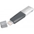 Memoria USB SanDisk IXpand Mini, 64GB, USB 3.0/Lightning, Lectura 90MB/s, Gris/Plata - Imagen adicional 1