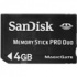 Memoria Flash SanDisk, PRO Duo, 4GB