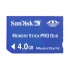Memoria Flash SanDisk, 4GB Memory Stick Pro Duo  1