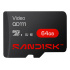 Memoria Flash SanDisk Video VD QD131, 64GB MicroSDXC UHS-I Clase 10