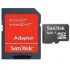 Memoria Flash SanDisk, 4GB mircoSDHC Clase 4, con Adaptador  1