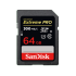 Memoria Flash SanDisk Extreme Pro 64GB SDXC UHS-II Clase 10  1