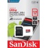 Memoria Flash SanDisk Ultra A1, 128GB MicroSDXC Clase 10, con Adaptador  10
