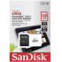 Memoria Flask SanDisk Ultra, 128GB MicroSDXC UHS-I MicroSDXC, con Adaptador  1