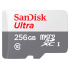 Memoria Flash SanDisk Ultra, 256GB MicroSDXC UHS-I Clase 10, con Adaptador  1