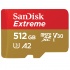 Memoria Flash SanDisk Extreme, 512GB MicroSDXC UHS-I Clase 10, con Adaptador  1