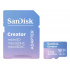 Memoria Flash SanDisk Creator, 128GB MicroSDXC UHS-I Clase 10, con Adaptador - Imagen adicional 1