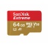 Memoria Flash SanDisk Extreme, 64GB MicroSDHC UHS-I Clase 10, con Adaptador  1