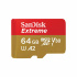 Memoria Flash SanDisk Extreme, 64GB MicroSDXC UHS-I Clase 10, con Adaptador   1