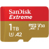 Memoria Flash SanDisk Extreme, 1TB MicroSDXC Clase 10, con Adaptador  1