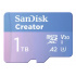Memoria Flash SanDisk Creator, 1TB MicroSDXC UHS-I Clase 10, con Adaptador