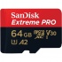 Memoria Flash SanDisk Extreme Pro, 64GB MicroSDXC Clase 10, con Adaptador  1