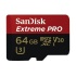 Memoria Flash SanDisk Extreme Pro, 64GB MicroSDHC UHS-I Clase 10, con Adaptador  2