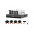 Saxxon Kit de Vigilancia KIT/XVR1E04-I/4-B20M- de 4 Cámaras CCTV Bullet con Grabadora de 4 Canales