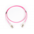 SBE Tech Cable Fibra Óptica Multimodo OM4 LC Macho - LC Macho, Núcleo 50µm, Cubierta 125µm, 1 Metro, Rosa