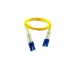 SBE Tech Cable de Fibra Óptica Jumper Dúplex G.652D 2x LC/PC Macho - 2x LC/PC Macho, 3 Metros, Amarillo/Azul