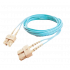 SBE Tech Cable Fibra Óptica Multimodo OM4 SC Macho - SC Macho, Núcleo 50µm, Cubierta 125µm, 1 Metro, Azul