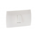 Schneider Electric Placa con Apagador MWD62014, 1 Interruptor, 250V, 16A, Blanco