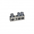 Schneider Electric Barra de Puesta a Tierra PK3GTA1, 14 AWG, 3 Conectores, Gris
