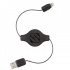 Scosche Cable Lightning Retráctil Macho - USB-A Macho, 90cm, Negro  1