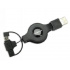 Scosche Cable USB-A Macho - Mini-USB Macho, Negro  1