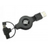 Scosche Cable USB-A Macho - Mini-USB Macho, Negro