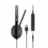 Sennheiser Monoaural SC 135 USB, Alámbrico, USB, Negro  2