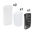 S-Fire Kit Sensor de Movimiento KIT-RF-SFIRE-DSC-2, Inalámbrico - Incluye 2 Contactos Magnéticos, 1 PIR y 1 Llavero  1