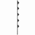 Poste de Paso / Tubo de Acero Galvanizado / Diámetro 1" / Longitud 120 cm / 5 Aisladores / Sin Pintar / Peso 0.9 KG