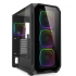 Gabinete Sharkoon C-AK5G, Midi-Tower, ATX/Micro-ATX/Mini-ITX, USB 3.0, sin Fuente, 4 Ventiladores Instalados, Negro  1