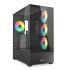 Gabinete Sharkoon C-AK6B, Midi-Tower, ATX/Micro-ATX/Mini-ITX, USB 3.0, sin Fuente, 4 Ventiladores Instalados, Negro  1