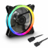 Ventilador Sharkoon SHARK Blades, 120mm, 1400RPM, RGB, Negro   1