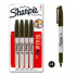 Sharpie Marcador Permanente Punto Fino, Negro, 4 Piezas  1