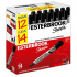 Sharpie Marcador Permanente Esterbrook Punta Cincelada, Negro, 14 Piezas  1