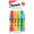Sharpie Marca Textos Tank Fluorescentes, Varios Colores, 4 Piezas  1
