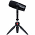 Shure Micrófono para Podcast MV7, Alámbrico, XLR/USB, Negro ― Incluye Tripie Manfrotto  2