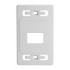 Siemon Placa de Pared Modular, 2 Puertos, Blanco - Bulk  1