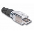Siemon Plug de 4 Pares, para Cable S/FTP/F/FTP 22 - 23 AWG, Negro