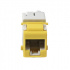 Siemon Jack de Red Modular Cat6 UTP, Tipo Keystone, RJ-45, Amarillo  1