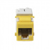 Siemon Jack de Red Modular Cat6a UTP, Tipo Keystone, RJ-45, Amarillo  1